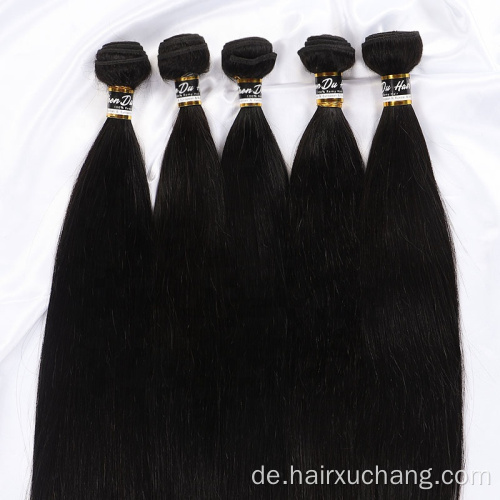 Großhandel rohe indische jungfräuliche menschliche Haar -Schussanbieter Brasilianer 100% Remy Haare Erweiterung Gerade lockige billige menschliche Haarbündel